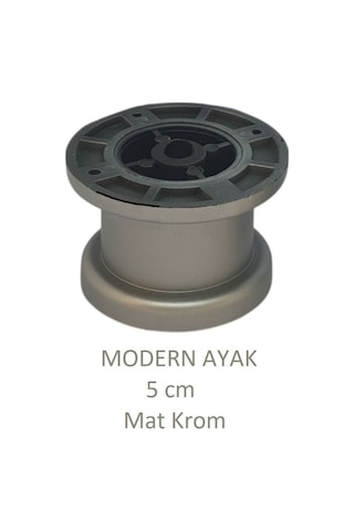 Modern, Düz Ayak 5 Cm Krom, Tv Ünitesi, Koltuk Altı , Dolap Ayağı, Vidaları Hediye Krom