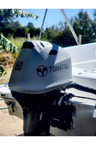 Tekne Motor Kılıfı Dıştan Takma Marin Deri Tohatsu 60 Hp