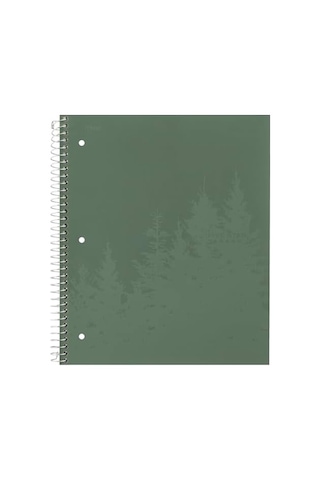 Five Star Spiral Defterler + Çalışma Uygulaması, Geri Dönüştürülmüş Kapak, 4&apos Lü Paket, 1 Konu, Kolej Çizgili Kağıt, 8-1/2 "x 11", Dizüstü Bilgisayar Başına 100 Sayfa, Zion Clay, Olimpik Yeşil, Buzul 103 Ivory
