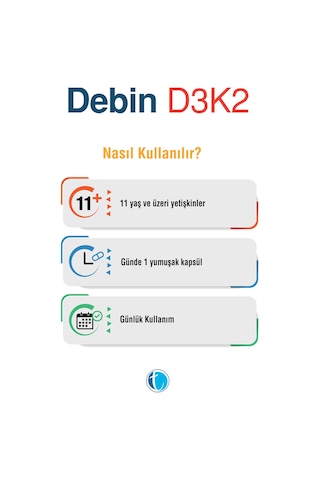 Debin D3K2 Takviye Edici Gıda 60 Kapsül
