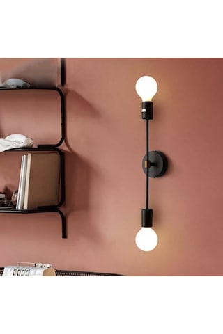 Burenze Modern Aplik Cotto Mat Siyah Aplik Şık Görsel E27 Duylu