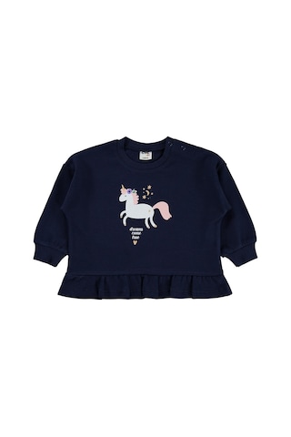 Civil Baby Unicorn Baskılı 6-18 Ay Sweatshirt - Lacivert