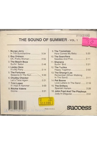 Plak Değildir Cd Dir Cd The Sound Of Summer Vol. 1 Cd