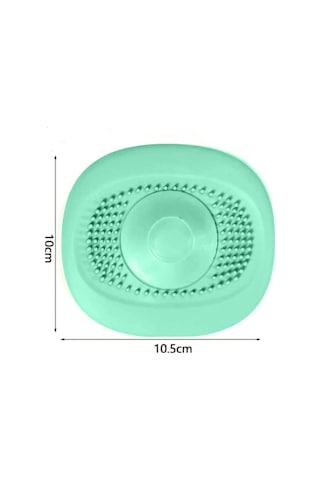 Koyu Mavi Gider Koku Önleyici Kademeli Silikon Lavabo Tıkacı Banyo Mutfak 10x10.5 Cm Yeşil