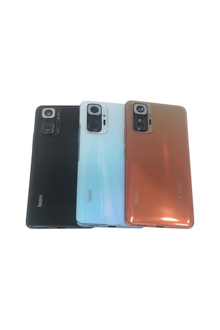 Xiaomi Redmi Note 10 Pro Kasa Arka Kapak Pil Kapağı Siyah