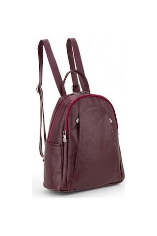 Bilik Deri Bordo Rölax Deri Kadın Sırt Çantası Blm01 9550 001