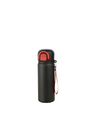 Siply Çift Duvar Isı Yalıtımlı Paslanmaz Çelik Termos Matara - 600 Ml Siyah