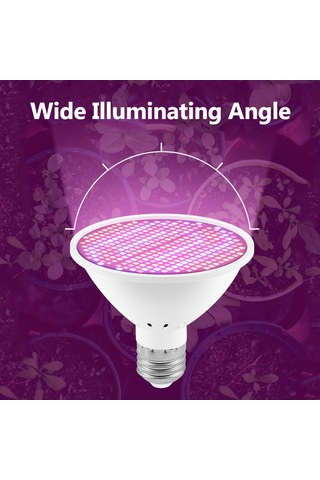 Dianziye E27 Led Bitki Büyüme Lambası 126 Led Kırmızı-mavi Spektrum 85-265v, Fotosentez İçin Bahçe/ofis/seralar İçin Bitki Işığı