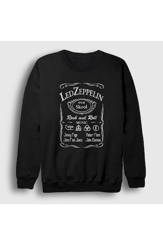 Presmono Unisex Old Led Zeppelin Sweatshirt Siyah