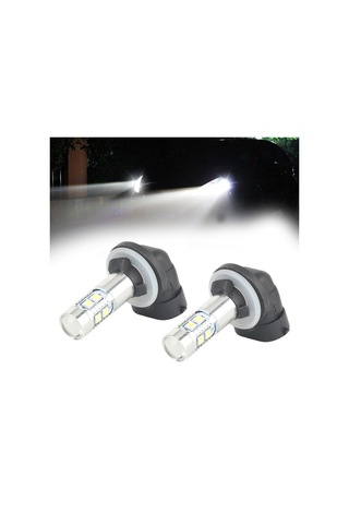 Shineyee Hyundai Kia Uyumlu 881 889 50w Cob Led Far Ampulü, 6000k Süper Beyaz, 1800lm, 360 Işık Açısı, Plug & Play 2 Adet