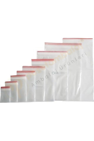 8x10 Cm. Kilitli Torba 100 Adet