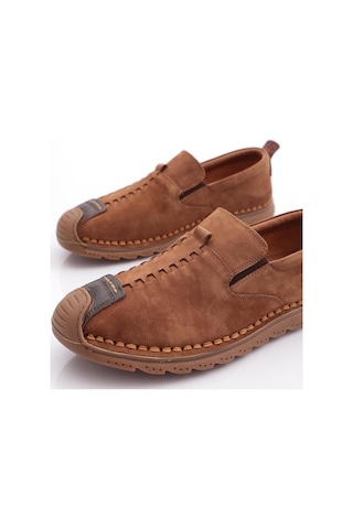Dgn 9861 Erkek Comfort Ayakkabi Taba Nubuk Kahve