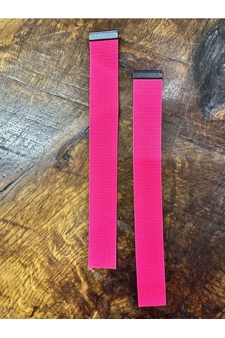 2 Adet Fosforlu Pembe Dikiş Giyim Aksesuarı Aplike 21x2,5 Cm