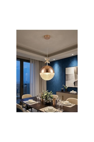 Madrid Model Gold 3 Renk Modu Ledli Sarkıt Modern Salon Mutfak Çocuk Yatak Odası Led Avize