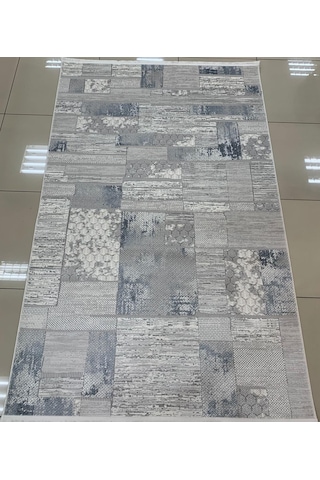 Padişah Halı Sümela 79477 030 Serisi Akrilik Salon Oturma Yatak Odası Halısı Gri - Mavi