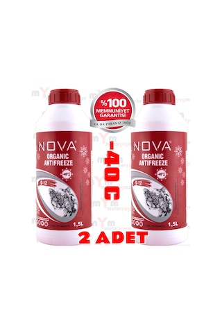 Nova -40 Derece Kırmızı Antifriz 2 X 1.5Lt 3 Litre