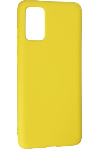 Samsung Uyumlu Galaxy S20 Plus Kılıf Nano İçi Kadife Silikon Sarı/