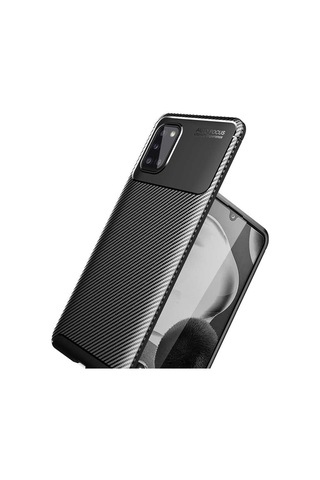 Samsung Uyumlu Galaxy A31 Kılıf Zore Negro Silikon Kapak-Lacivert