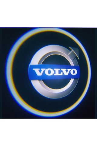 OtoÇizgi Volvo Araçlar İçin Pilli Yapıştırmalı Kapı Altı Led Logo N11.2976 OtoÇizgi
