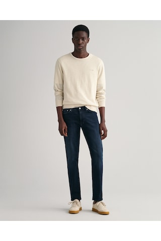 Gant Erkek Siyah Extra Slim Fit Jean Pantolon Düz 1000178 Siyah
