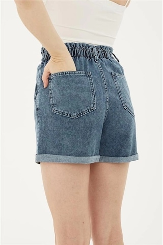 Fashion Friends Kadın Baggy Jean Şort 24y0584k1-17731 001