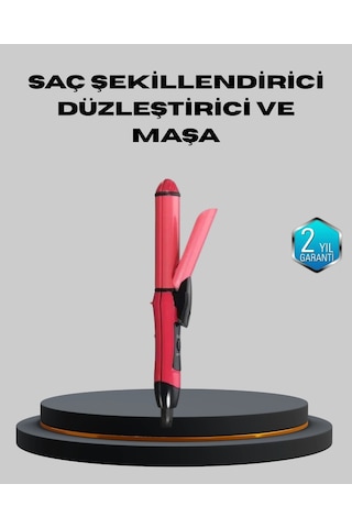 5 Kademeli Seramik Saç Düzleştirici Düz Ve Kıvırcık Mod, 26 Mm Plaka, Profesyonel Saç Şekillendirm