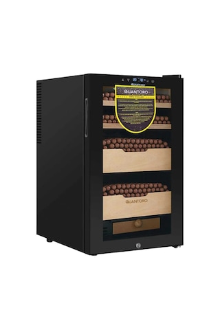 Quantoro Qcc-8 Elektronik Nemlendirme & Soğutmalı Siyah Puro Dolabı - Qtr-008