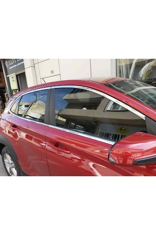 Hyundai Kona Cam Çerçeve Kromu Komple Nikelaj Seti 2018+ Sonrası