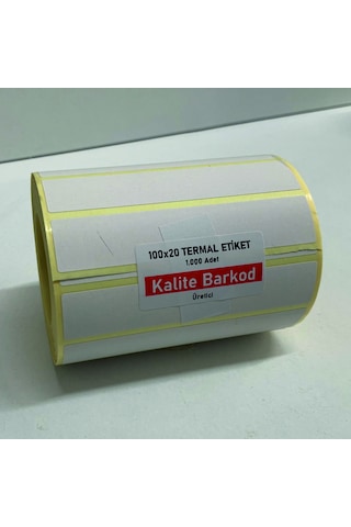 80X20 Termal Etiket Rulo Barkod Etiketi Kalite Barkod 80X20 Termal Etiket Rulo Barkod Etiketi Kalite Barkod