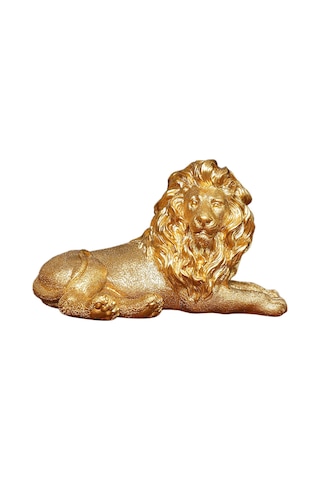 Dolıty Aslan Heykel Masa Centerpiece Modern Heykeli Yatak Yatmak