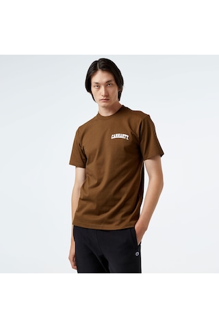 Carhartt Wıp S/s University Script Erkek Kahverengi T-shirt