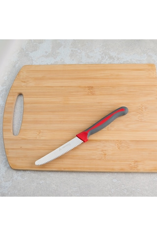 Aryıldız Plurex Tırtıklı Domates Bıçak Antrasit 11,5 Cm Renkli