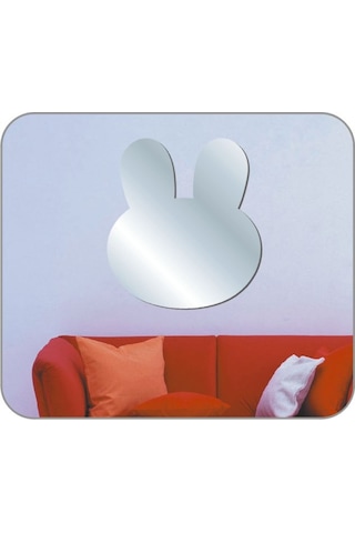 Sıa Aynalı Duvar Süsü (Sticker) Tavşan Şekilli