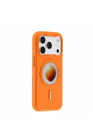 Xtrem Apple Uyumlu iPhone 17 Pro Max / 18 Pro Max Magsafe Özelleştirilebilir E-ınk Ekranlı Kılıf Turuncu