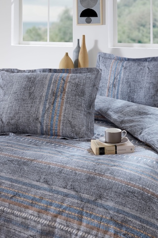 Özdilek Colorado Tek Kişilik Lastikli Fitted Çarşaf Nevresim Takımı Mavi