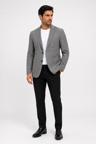 Bihan Store Erkek Cepli Astarsız Desenli Dokuma Blazer 06 Drop Ceket 1954-gri
