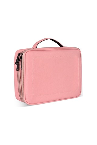 Sones İpad İçin Büyük Naylon Su Geçirmez Kutu Tipi Çok İşlevli Saklama Çantası, Boyut: 29 X 21 X 8 Cm Pembe