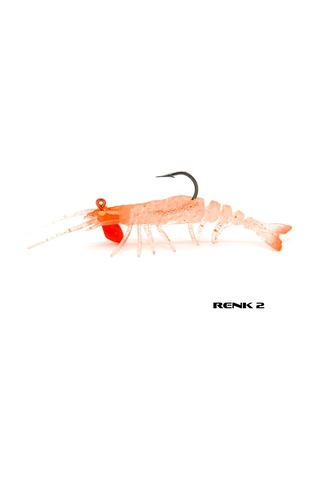 Avlivari 3D Shrimp 6 G 5.5 CM Zıplatmalı Silikon Karides