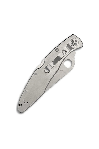 Spyderco Police Model Stainless Plainedge Çakı Gümüş