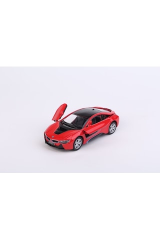 Kinsmart Bmw I8 - Çek Bırak 5inch. Lisanslı Model Araba, Oyuncak Araba 1:36