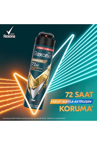Rexona Men Champions Erkek Sprey Deodorant 3x150 ML