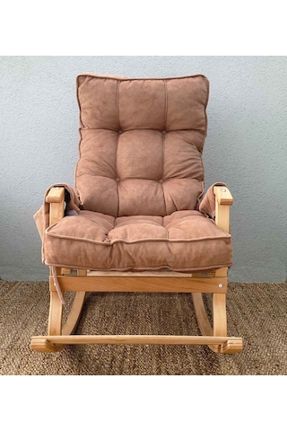Reyo Santorini Sallanan Sandalye Dinlenme Ve Tv Koltuğu Kahverengi