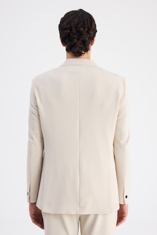 Twn Slim Fit Bej Armürlü Kumaş Ceket 6ec04bb01474m