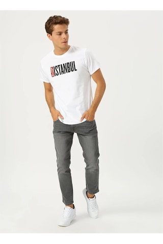 Levi's Levis Erkek Bisiklet Yaka Basklı İstanbul T-shirt A7747-0000 001