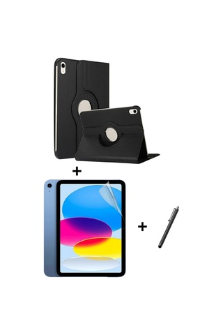 Apple İpad 10.9 2022 10.nesil A2757 Uyumlu 360 Derece Dönerli Stand Olabilen İpad Kılıfı Kapaklı Kılıf