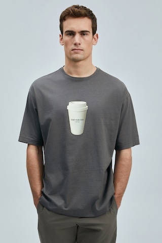 Lufian Omen Modern Grafik T- Shirt Kahverengi Kahverengi 111020252100400 Kahverengi