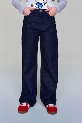 Defacto 90s Wıde Leg Geniş Paça Jean Pantolon Kız Çocuk G4648a826smnm26 Lacivert-nm26