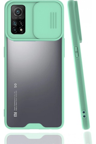 Nettech Xiaomi Mi 10t Uyumlu Platin Kamera Kızaklı Arka Koruma