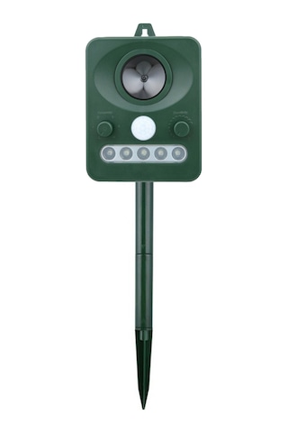 H41489 Güneş Enerjili Hayvanlar Kovucu Ultrasonik Dalga Köpek Yeşil