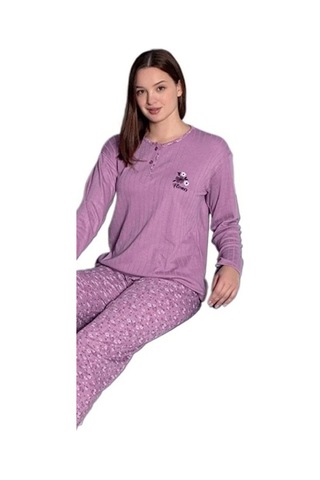 Mina Collection Kadın Pijama Takımı Uzun Kollu Yumuşak Dokulu E Lla